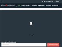 Tablet Screenshot of ebiz-webhosting.de